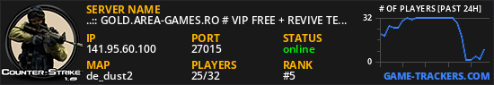 ..:: GOLD.AREA-GAMES.RO # VIP FREE + REVIVE TEAMMATES ::..