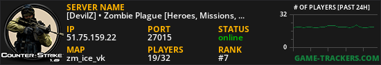 [DevilZ] • Zombie Plague [Heroes, Missions, VIP, Fast AP, Casino, Pets]